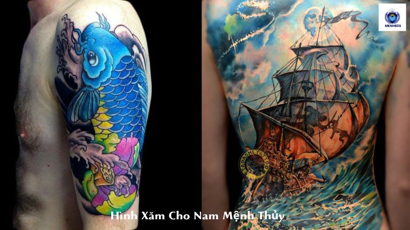 Hình Xăm Cho Nam Mệnh Thủy 