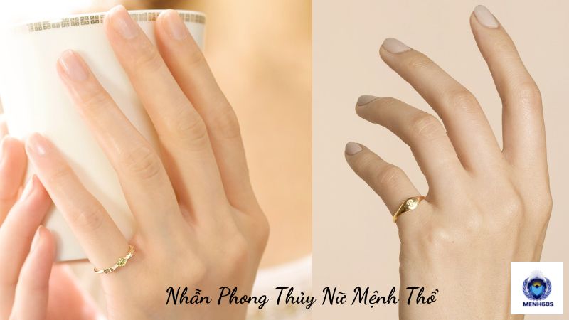 Nhẫn Phong Thủy Nữ Mệnh Thổ