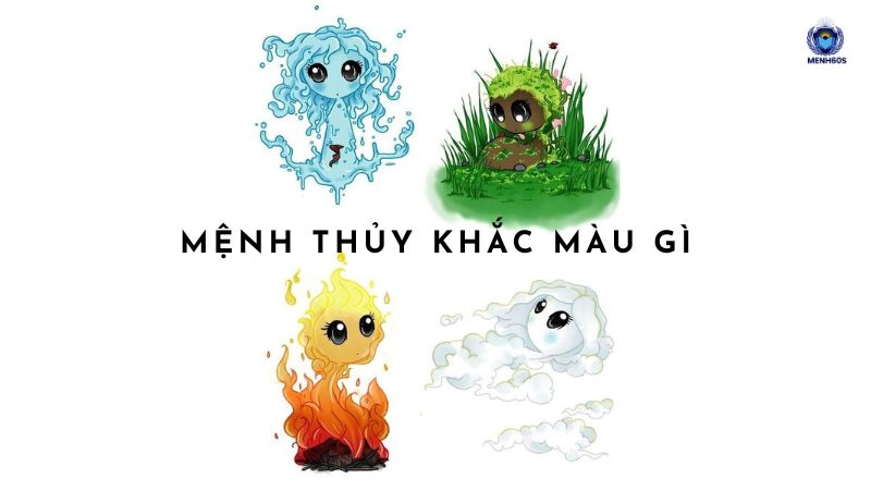 Mệnh Thủy khắc màu gì