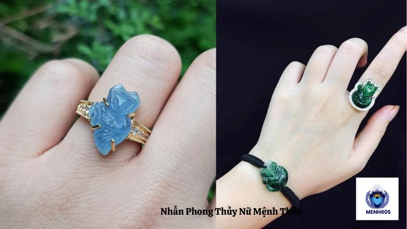 Nhẫn Phong Thủy Nữ Mệnh Thủy